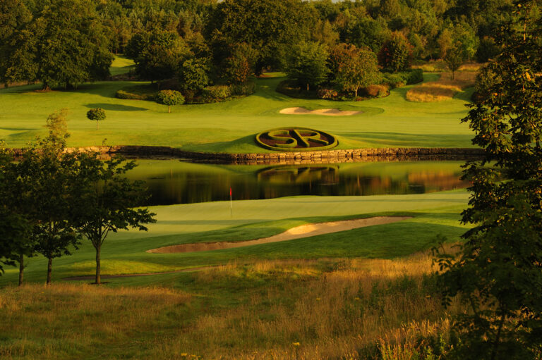 Parkland fairway and water at Slieve Russell